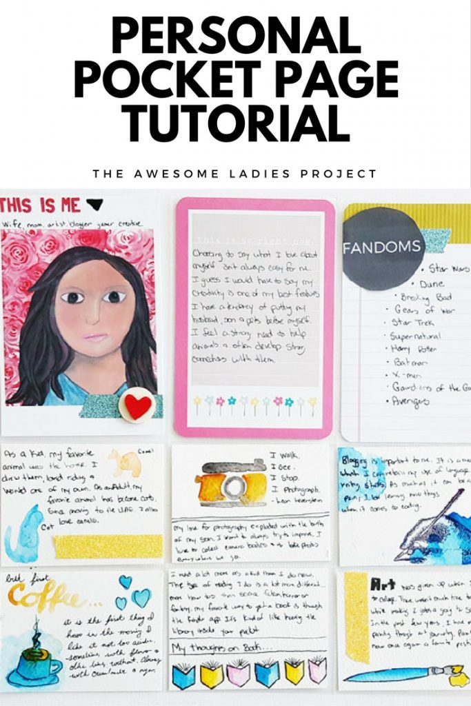 Awesome Ladies Personal Pocket Page Tutorial