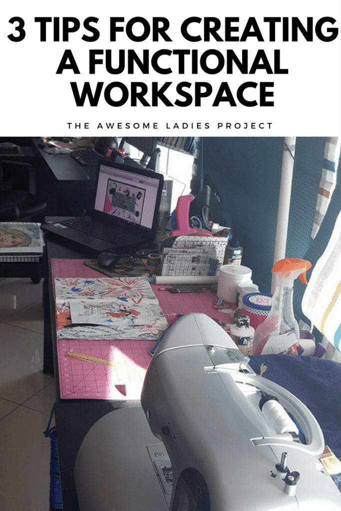 3 Tips for Creating a Functional Workspace Christy for The Awesome Ladies Project