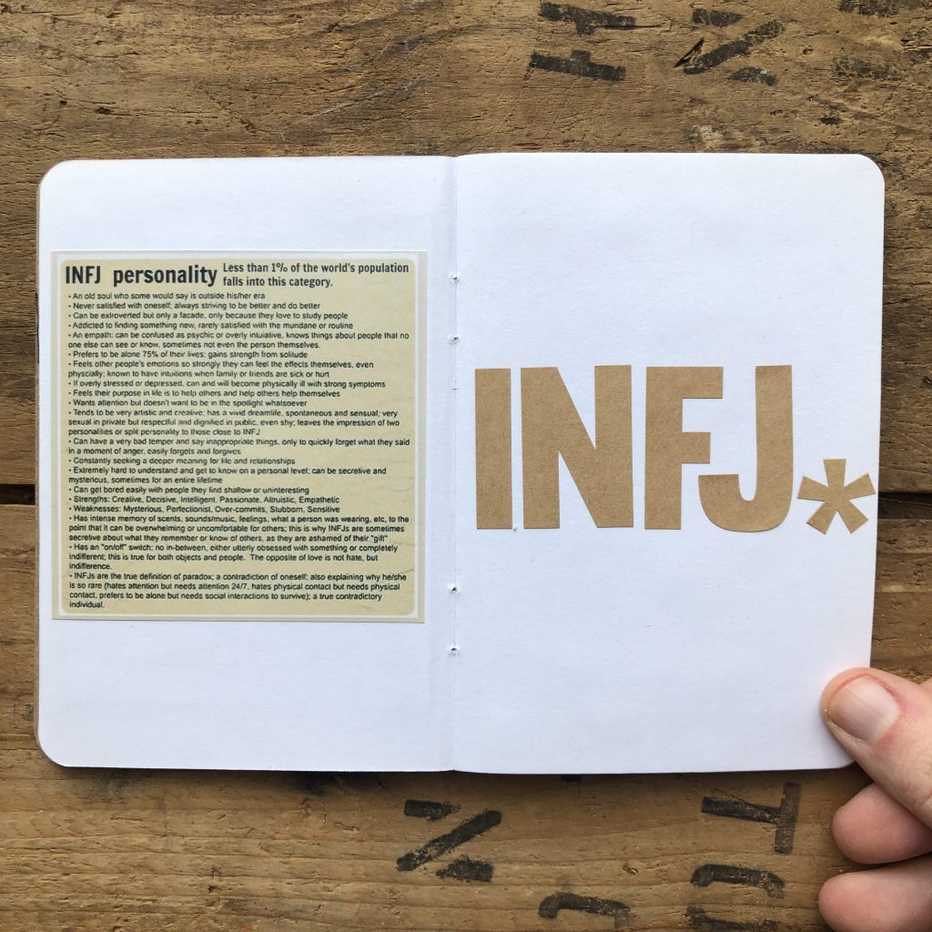 INFJ Daily Page Notebook